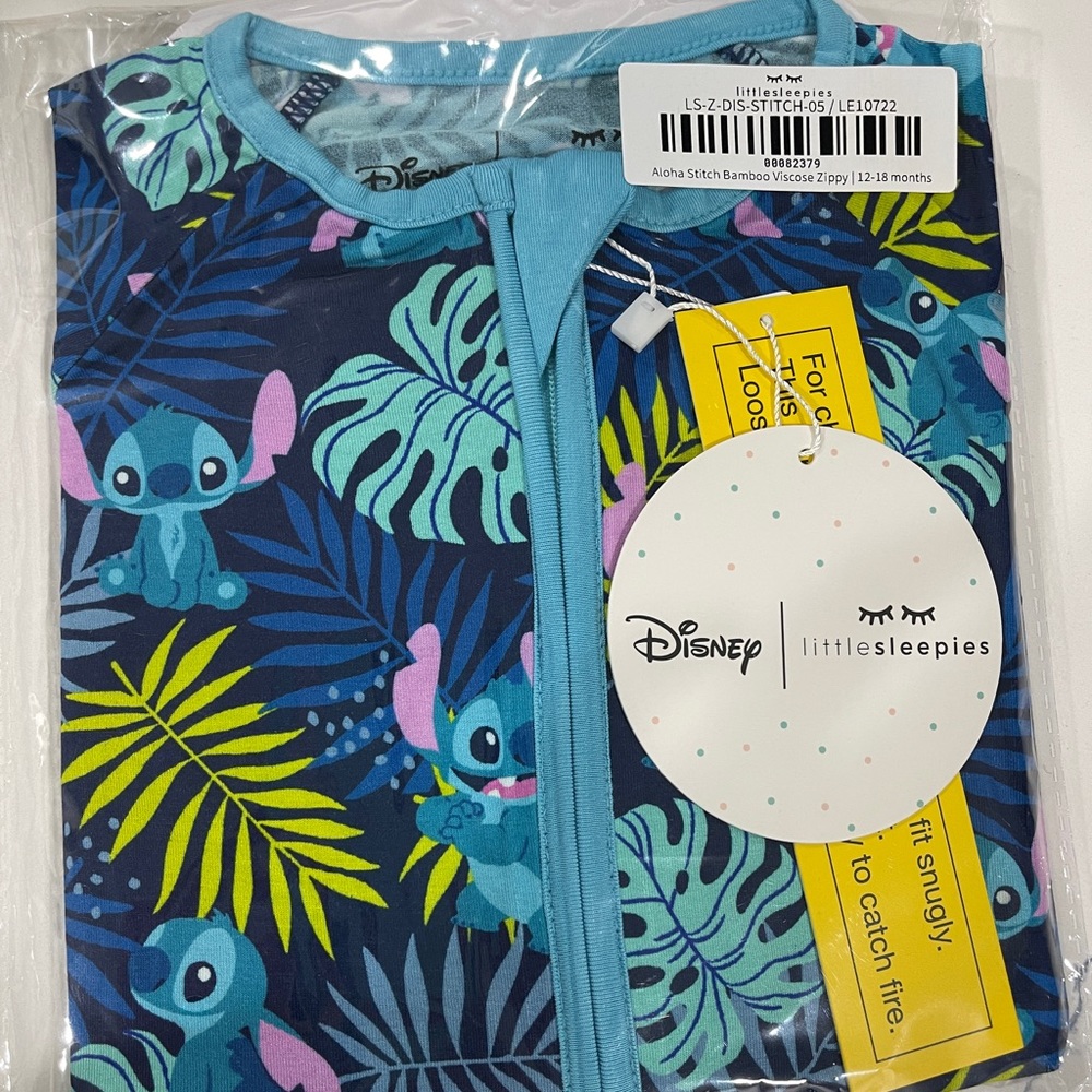 Little Sleepies Stitch Zippy 12-18 Months